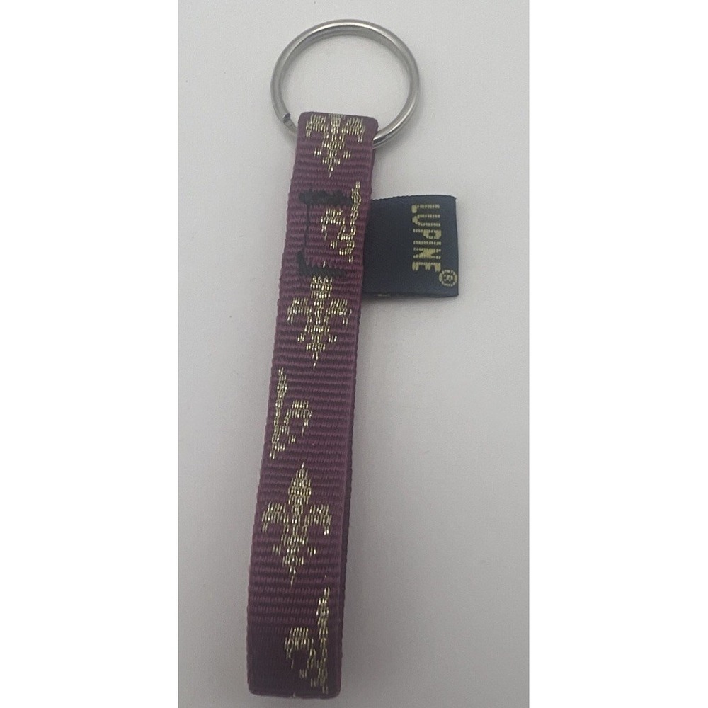 Lupine  fleur-de-lis Purple And Gold Keychain 3.5"